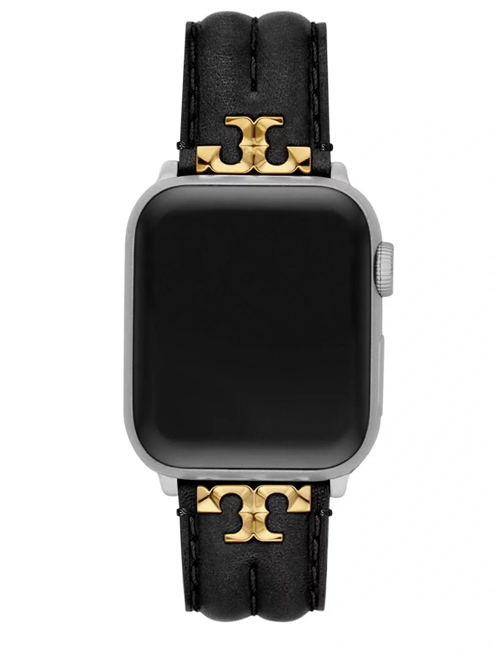 Tory Burch The Kira Black Leather Strap For Apple Watch® 38mm-46mm